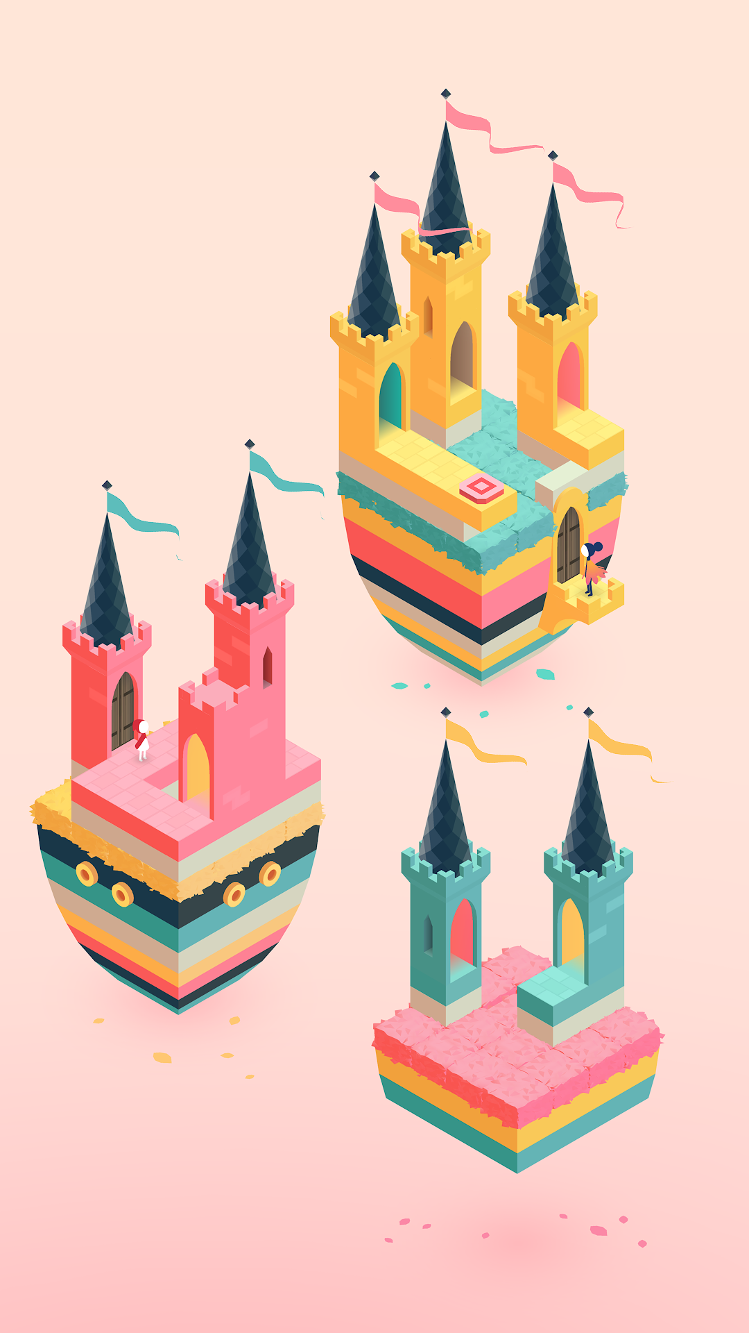 Captura de Monument Valley 2 — torre isométrica