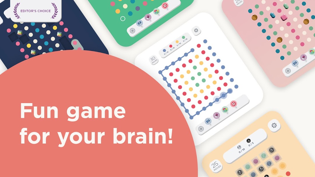 Captura de Two Dots — pontos coloridos ligados